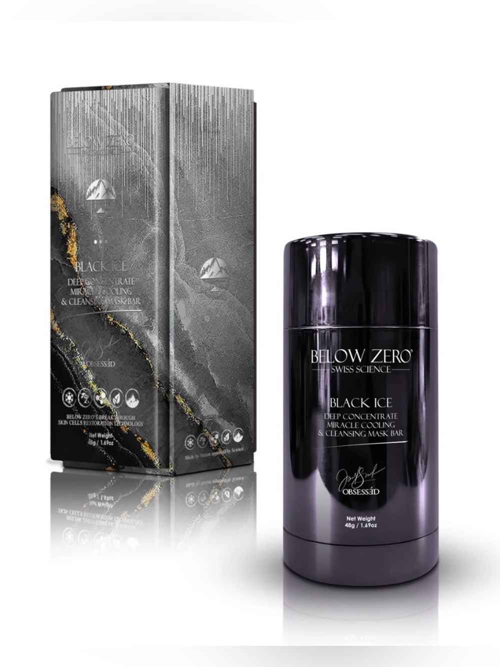 Below Zero Black Ice Deep Concentrate Miracle Cooling & Cleansing Mask